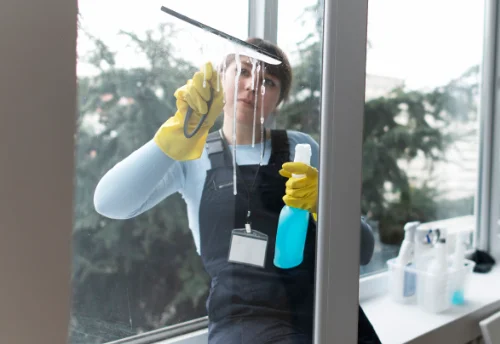 Nettoyage de vitres intérieures et extérieures à la Trinité-Surzur